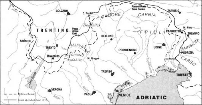 Italo-Austrian front June 1915 Italo-Austrian front June 1915