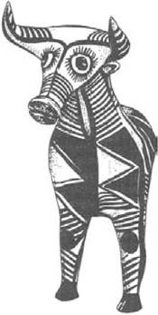 Figure 14 A terracotta bull, showing the Minoans’ love of pattern and - I think - sense of humour