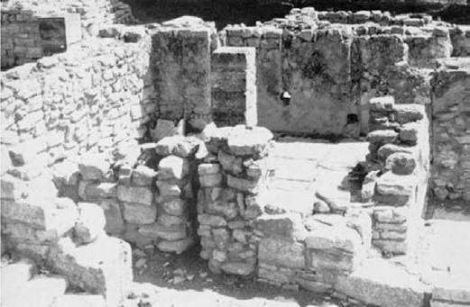 Plate 8 Minoan mudbrick wall at Mallia