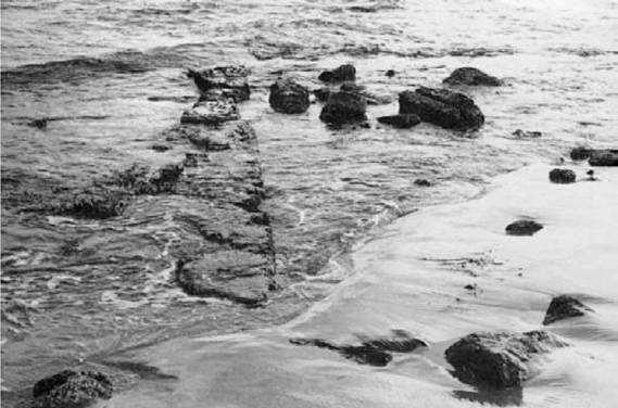 Plate 15 Minoan buildings on the beach at Agii Theodhori