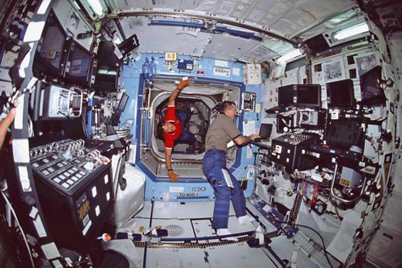 Figure 12-1: The astronauts on the International Space Station are weightless.
