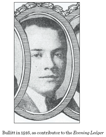 Image: Bullitt in 1916, as contributor to the Evening Ledger