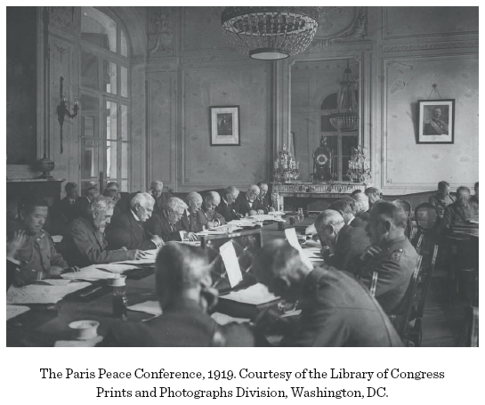 Image: The Paris Peace Conference, 1919. Courtesy of the Library of Congress Prints and Photographs Division, Washington, DC.