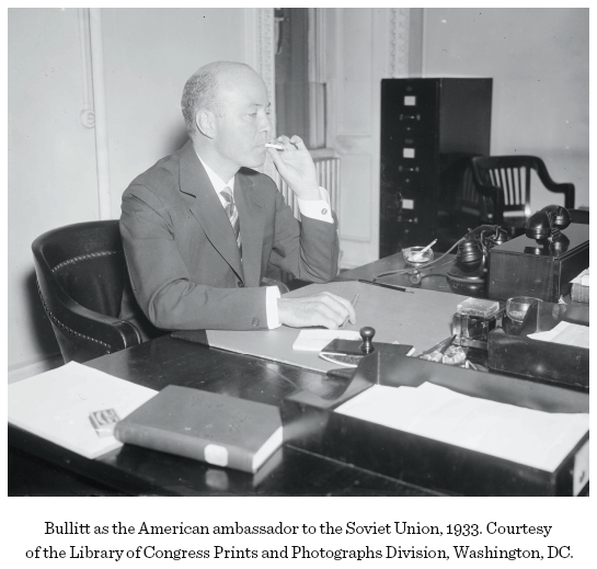 Image: Bullitt as the American ambassador to the Soviet Union, 1933. Courtesy of the Library of Congress Prints and Photographs Division, Washington, DC.