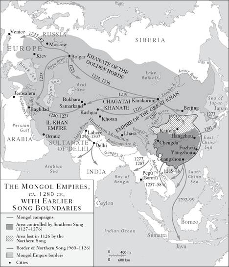 Mongol Empires CA 1280 CE Mongol Empires CA 1280 CE