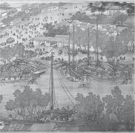 Eight-foot-long copy of a twelfth-century handscroll, depicts a Spring Festival by the Jin invaders in 1127 Eight-foot-long copy of a twelfth-century handscroll, depicts a Spring Festival by the Jin invaders in 1127