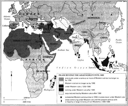 ISLAM BEYOND THE ARAB WORLD UNTIL 1800