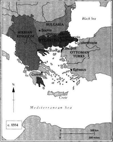 THE BIZANTINE EMPIRE c. 1354