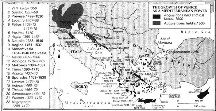 THE GROWTH OF VENICE AS A MEDITERRANEAN POWER