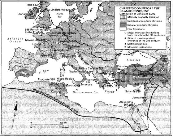 CHRISTENDOM BEFORE THE ISLAMIC CONQUEST