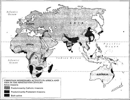 CHRISTIAN MISSIONARY ACTIVITY IN AFRICA AND ASIA IN THE NINETEENTH CENTURY