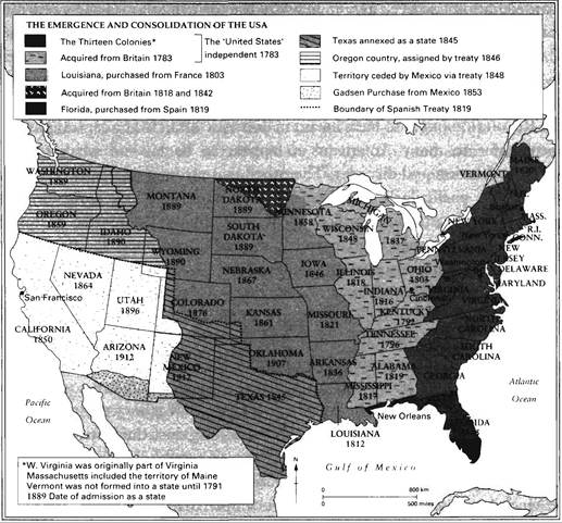 THE EMERGENCE AND CONSOLIDATION OF THE USA