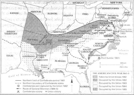 THE AMERICAN CIVIL WAR 1861-5