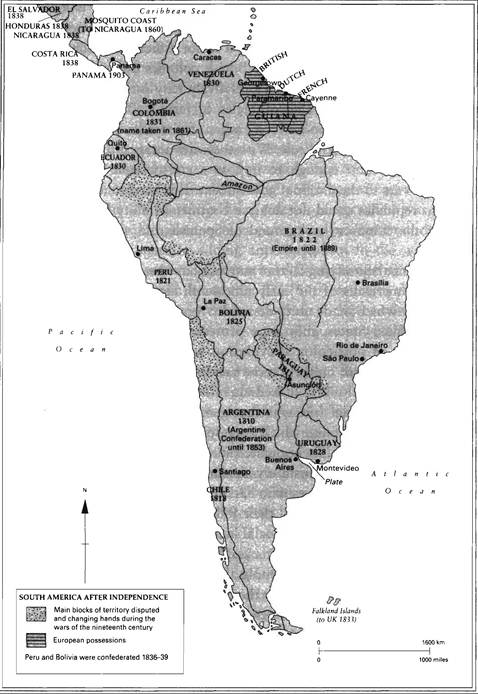 SOUTH AMERICA AFTER INDEPENDENCE