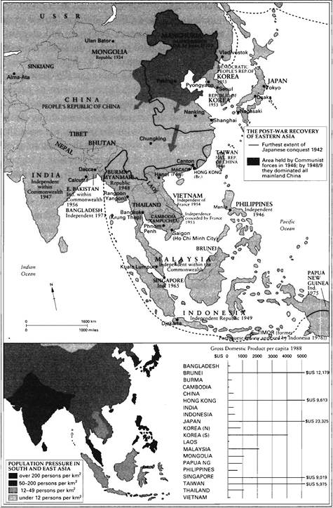 POPULATION PRESSURE IN SOUTH AND EAST ASIA
