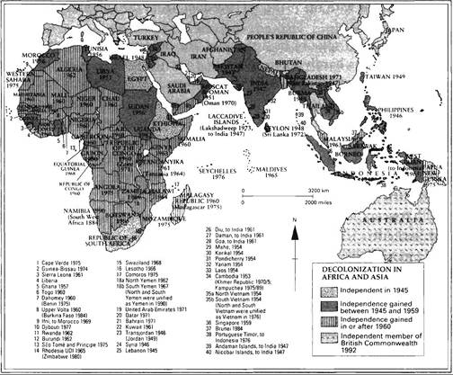 DECOLONIZATION IN AFRICA AND ASIA
