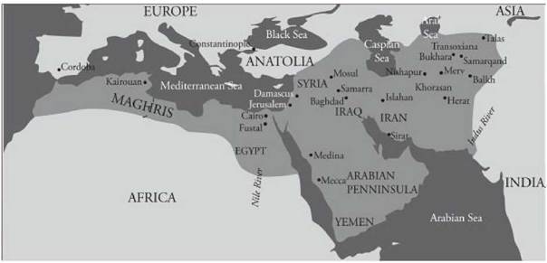 Map of the Abbasid Caliphate Map of the Abbasid Caliphate