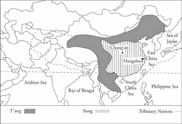 Extent of the T’ang (618-907 C.E.) and Song (960-1279 C.E.) Dynasties Extent of the T’ang (618-907 C.E.) and Song (960-1279 C.E.) Dynasties