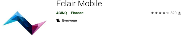 Eclair wallet in the Google Play Store