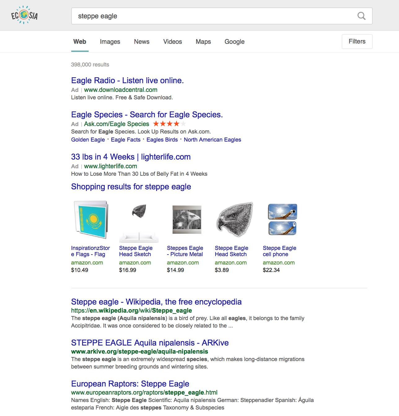 Steppe Eagle meta information