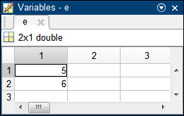 Snapshot of typing semicolon-separated numbers produces rows of values.
