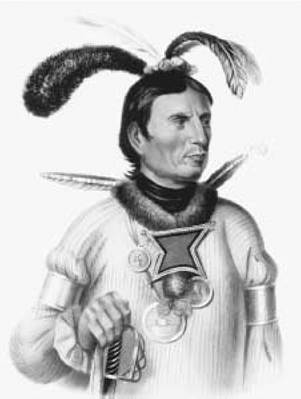 A Winnebago Orator. This lithograph is based on an 1828 painting by Charles Bird King, who was commissioned by Thomas Loraine McKenney, Superintendent of Indian Trade, to paint portraits of Native American leaders who came to Washington, D.C., to visit the president.