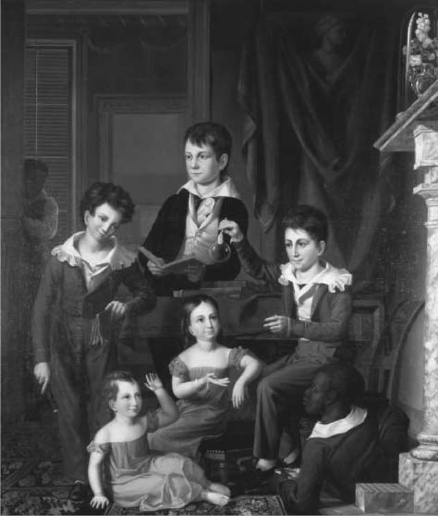 Children of Commodore John Daniel Danels. A portrait of the children and two servants of John Danels, a Baltimore merchant, ship owner, and naval officer (c. 1826). the Maryland historical society, baltimore, Maryland. Children of Commodore John Daniel Danels. A portrait of the children and two servants of John Danels, a Baltimore merchant, ship owner, and naval officer (c. 1826). the Maryland historical society, baltimore, Maryland.