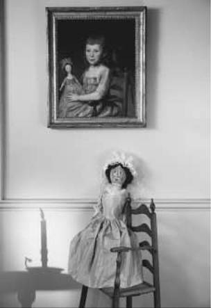 Portrait of Ann Proctor. Six-year-old Ann Proctor displays her favorite doll in this portrait, painted in 1789 by Charles Willson Peale. Ann's doll was later exhibited with her portrait in the Hammond-Harwood House in Annapolis, Maryland. Portrait of Ann Proctor. Six-year-old Ann Proctor displays her favorite doll in this portrait, painted in 1789 by Charles Willson Peale. Ann's doll was later exhibited with her portrait in the Hammond-Harwood House in Annapolis, Maryland.