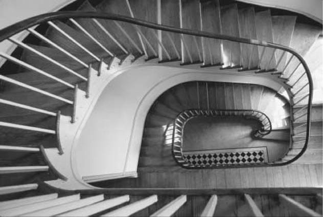 Carroll Mansion. This staircase spirals up three stories in Baltimore's elegant Carroll Mansion, a late-Federal-style house built circa 1811. The house served as the winter home of the family of Charles Carroll, a signer of the Declaration of Independence.