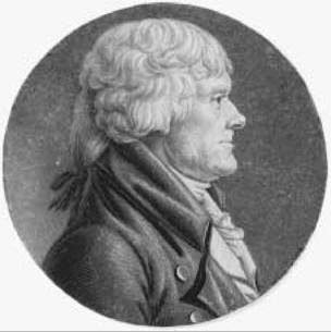 Thomas Jefferson. The third president of the United States, in an engraving by Charles Balthazar Julien Févret de Saint-Mémin. Jefferson sat for this portrait by Saint-Mémin in 1804.