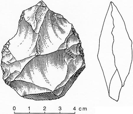 Drawing of small biface