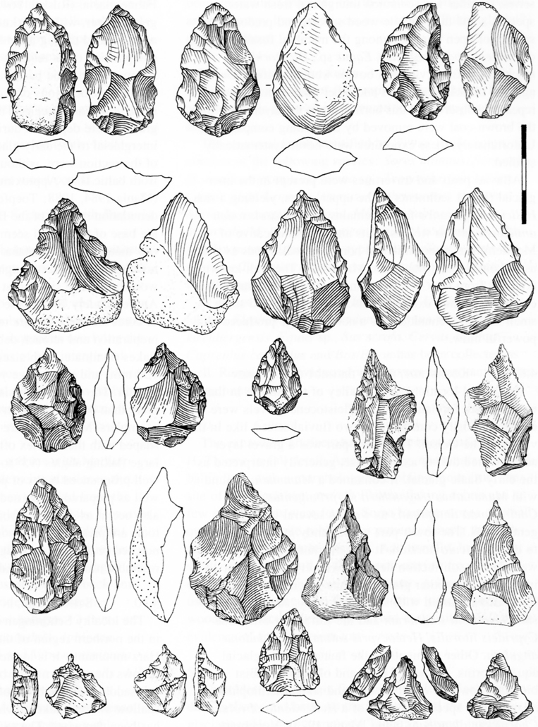 Drawings of minute bifacially worked obects