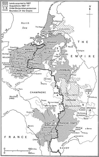 Map 9 The Burgundian dominion