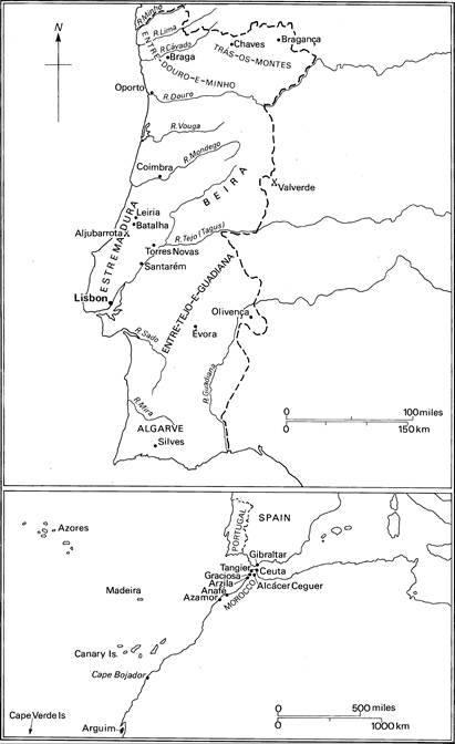 Map 14 Portugal (and the north-west coast of Africa) Map 14 Portugal (and the north-west coast of Africa)