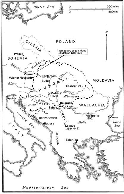 Map 17 Hungary in the late fifteenth century