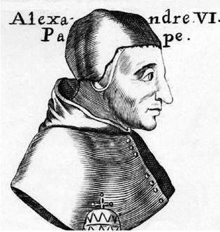 Pope (1492-1503). Of Aragonese origin, Rodrigo Borja (Italianized as Borgia) was elected pope in succession to Innocent VIII.