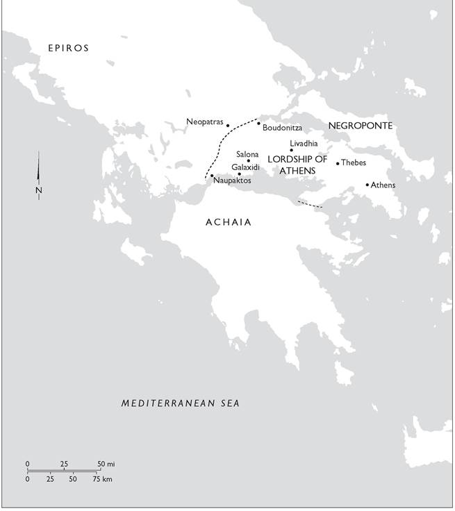 The Duchy of Athens and its neighbors