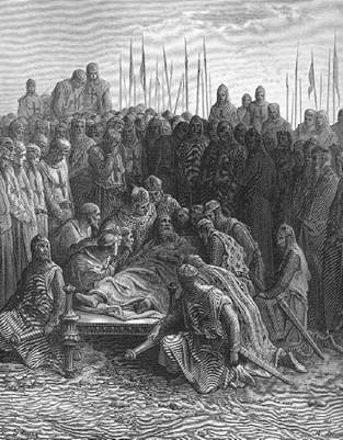 Death of King Baldwin I of Jerusalem at El-‘Arish. (Pixel That)