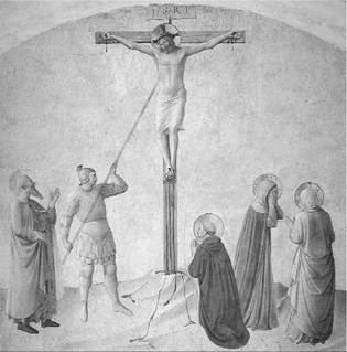 The Crucifixion with Longinus and Saints, by Fra Angelico. (Arte & Immagini/Corbis) The Crucifixion with Longinus and Saints, by Fra Angelico. (Arte & Immagini/Corbis)