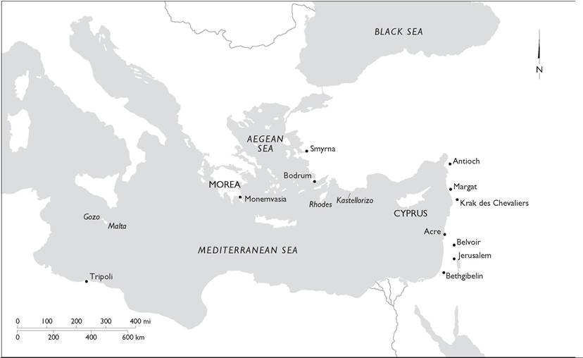 Areas of activity of the Order of the Hospital in the Eastern Mediterrean region Areas of activity of the Order of the Hospital in the Eastern Mediterrean region