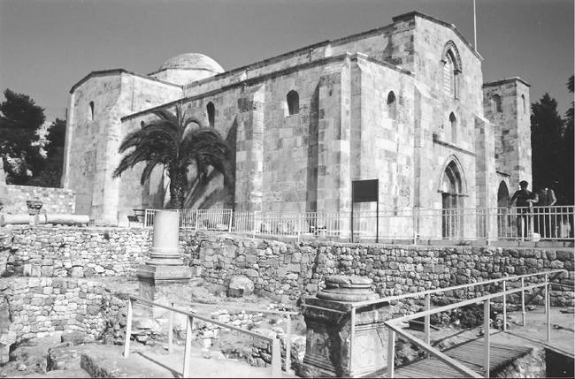 Church of St. Anne in Jerusalem. Built on the site believed to have been the childhood home of the Virgin Mary and her parents, Anne and Joachim, it served as the center of worship for a convent of Latin nuns. Completed in the 1140s, it is a striking example of Crusader Romanesque architecture. (Courtesy Alfred Andrea)
