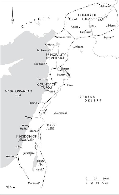 The Frankish States of Outremer, c. 1130