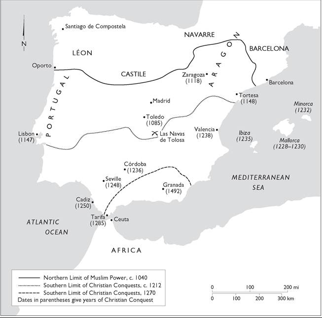 Progress of the Reconquista in Iberia Progress of the Reconquista in Iberia