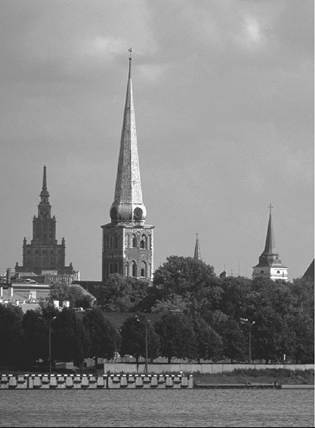 Skyline of the medieval town of Riga, in modern Latvia. (Steve Raymer/Corbis)