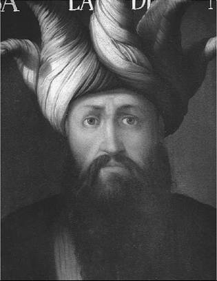 Painting of Saladin (1138-1193) by Cristofano (di Papi) dell’Altissimo (1552-1605). (The Art Archive/Galleria degli Uffizi Florence/Dagli Orti)