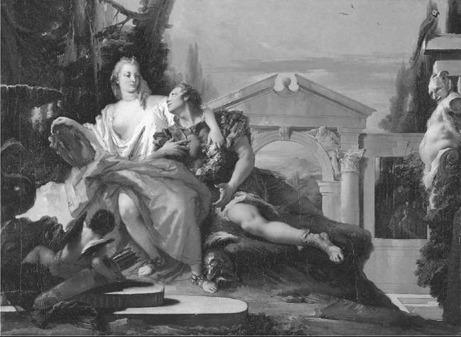Rinaldo Under the Spell of Armida, from Torquato Tasso’s poem Gerusalemme liberata, by Giambattista Tiepolo (1696-1770). (Erich Lessing/Art Resource)
