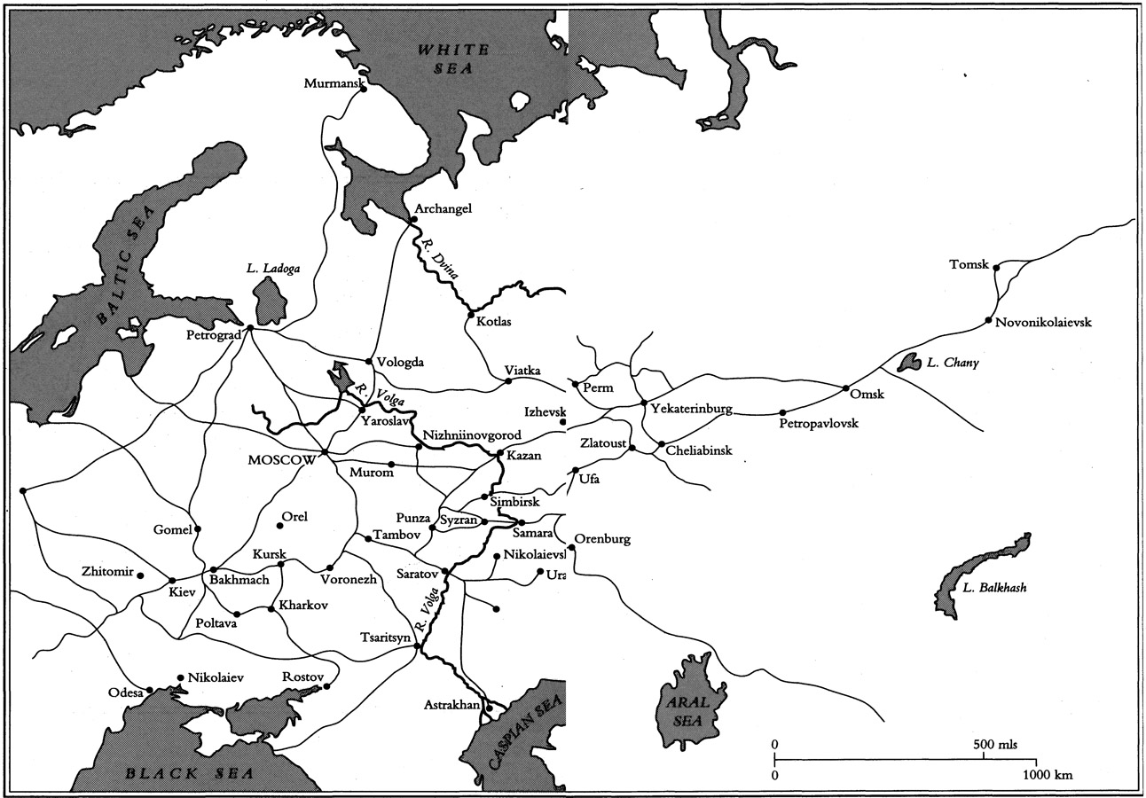 Map 2 Russia&rsquo;s Railway network in 1918